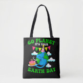 Aardachtdag geboortedag Wereld Rescue Environment Tote Bag (Voorkant)