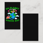 Aardachtdag geboortedag Wereld Rescue Environment Visitekaartje (Voorkant / Achterkant)