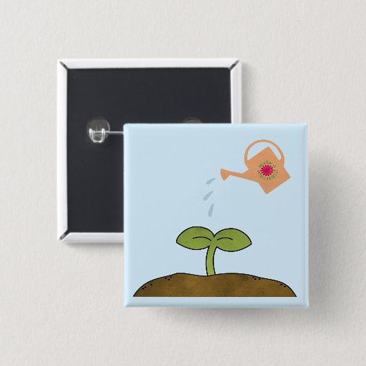 Aardachtdag Plant bomen maken een Button van versc (Voorkant /achterkant)