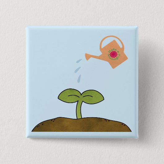 Aardachtdag Plant bomen maken een Button van versc (Voorkant)