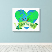 Aardachtendag Natuur Planten Bomen Oceaan Canvas Afdruk (Insitu (Houten vloer))