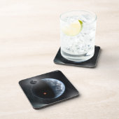 Aardachtige planeet met oceanen die zijn oppervlak bier onderzetter (Rechterzijde)