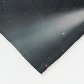 Aardachtige planeet met oceanen die zijn oppervlak fleece deken (Hoek)