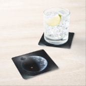 Aardachtige planeet met oceanen die zijn oppervlak kartonnen onderzetters (Insitu)