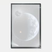 Aardachtige planeet met oceanen die zijn oppervlak post-it® notes (Voorkant)