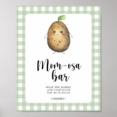 Aardappel baby shower - Momosa bar Poster (Voorkant)