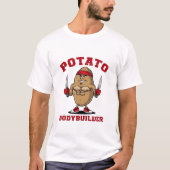 Aardappel bodybuilder t-shirt (Voorkant)