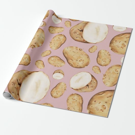 Aardappel Cadeaupapier (Uitgerold)