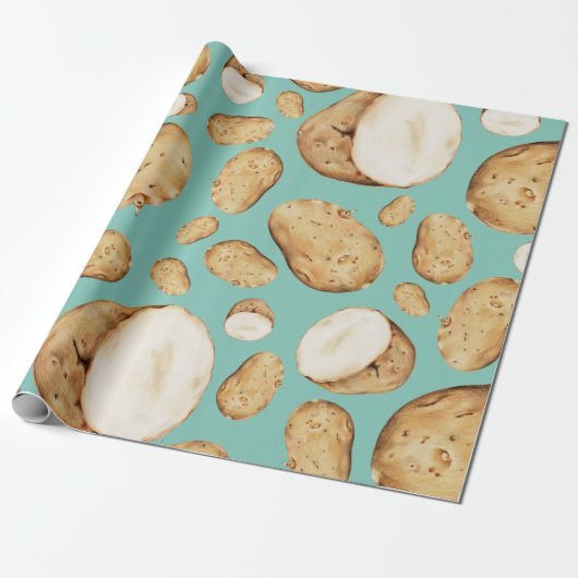 Aardappel Cadeaupapier (Uitgerold)