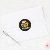 Aardappel Chips Prinses Ronde Sticker (Envelop)