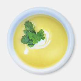 Aardappel en prei soep magneet