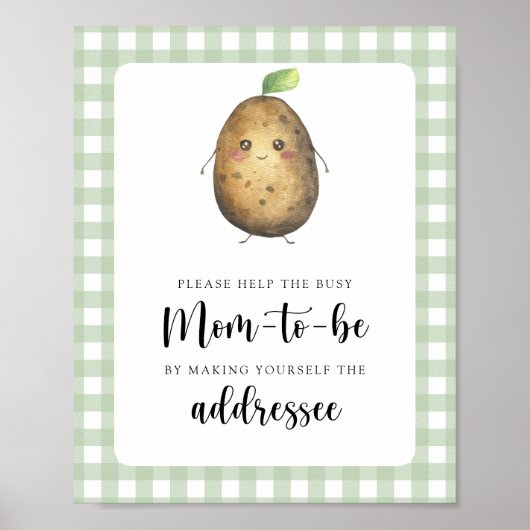Aardappel - Help de bezige aanstaande moeder Poster (Voorkant)
