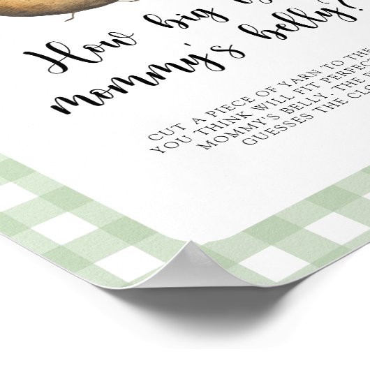 Aardappel - hoe groot is het buikspel van mama poster (Hoek)