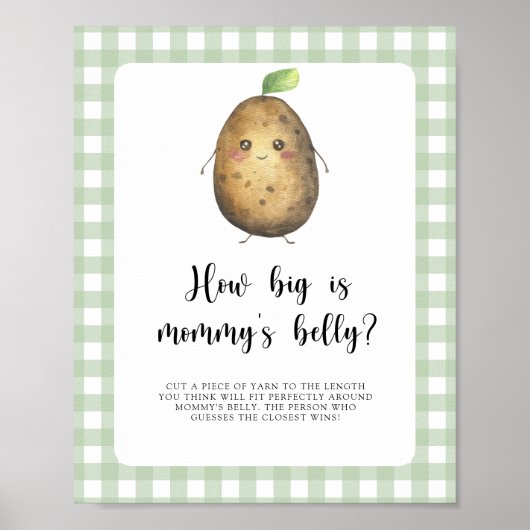 Aardappel - hoe groot is het buikspel van mama poster (Voorkant)