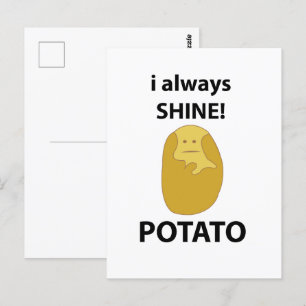 Aardappel Ik Schijn Altijd Grappige Aardappel Briefkaart