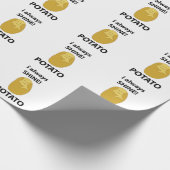 Aardappel Ik Schijn Altijd Grappige Aardappel Cadeaupapier (Hoek)