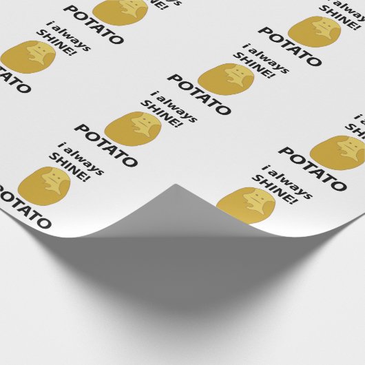 Aardappel Ik Schijn Altijd Grappige Aardappel Cadeaupapier (Hoek)