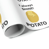 Aardappel Ik Schijn Altijd Grappige Aardappel Cadeaupapier (Rol Hoek)