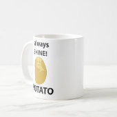 Aardappel Ik Schijn Altijd Grappige Aardappel Koffiemok (Voorkant links)