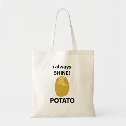 Aardappel Ik Schijn Altijd Grappige Aardappel Tote Bag (Voorkant)