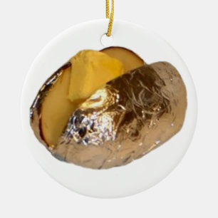 Aardappel in de schil keramisch ornament