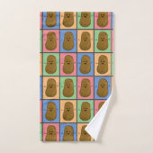 Aardappel in Pop Art Stijl Bad Handdoek (Handdoek)