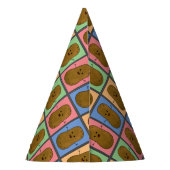 Aardappel in Pop Art stijl Feesthoedjes (Achterkant)