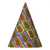 Aardappel in Pop Art stijl Feesthoedjes (Links)