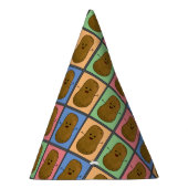 Aardappel in Pop Art stijl Feesthoedjes (Rechts)