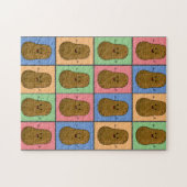 Aardappel in Pop Art stijl Legpuzzel (Horizontaal)