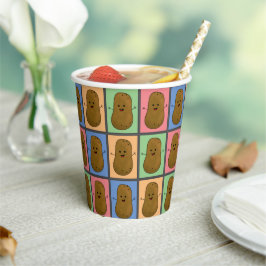 Aardappel in Pop Art stijl Papieren Bekers