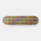Aardappel in Pop Art stijl Persoonlijk Skateboard (Horizontaal)