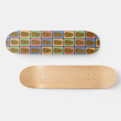 Aardappel in Pop Art stijl Persoonlijk Skateboard (Horizontaal)