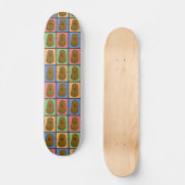 Aardappel in Pop Art stijl Persoonlijk Skateboard (Voorkant)