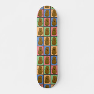 Aardappel in Pop Art stijl Persoonlijk Skateboard