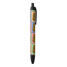 Aardappel in Pop Art stijl Zwarte Inkt Pen