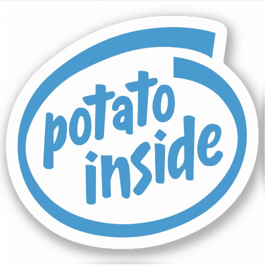 Aardappel Inside Sticker (Voorkant)