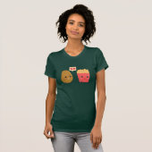 Aardappel is gebrokenhart over Franse friet T-shirt (Voorkant volledig)