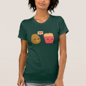 Aardappel is hartverscheurd over Franse groeven T-shirt (Voorkant)