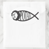 Aardappel Jesus Fish Embleem Sticker (Tas)