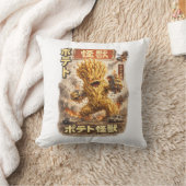 Aardappel Kaiju – Retro Japans Monsterposter Kussen (Deken)