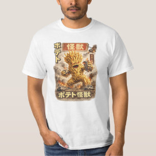 Aardappel Kaiju – Retro Japans Monsterposter T-shirt