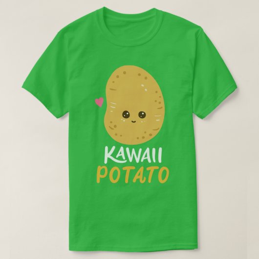 Aardappel Kawaii T-shirt (Design voorkant)