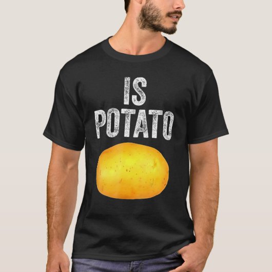 Aardappel maakt grappen over mij tijdens de toespr t-shirt (Voorkant)