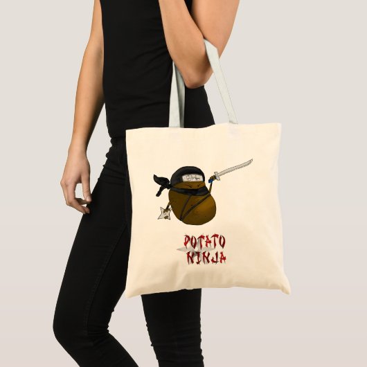 aardappel ninja tote bag (Voorkant (product))