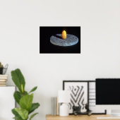 Aardappel op een oude zonnewijzer poster (Thuiskantoor)