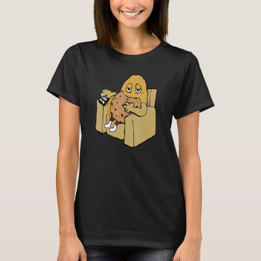 Aardappel op fauteuil t-shirt (Voorkant)