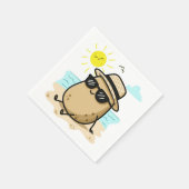 Aardappel Op Het Strand Zomerstemming Servet (Hoek)