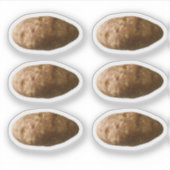Aardappel op maat gemaakte stickers (Voorkant)