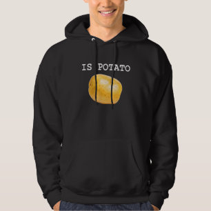 Aardappel op televisie, zoals te zien op late avon hoodie